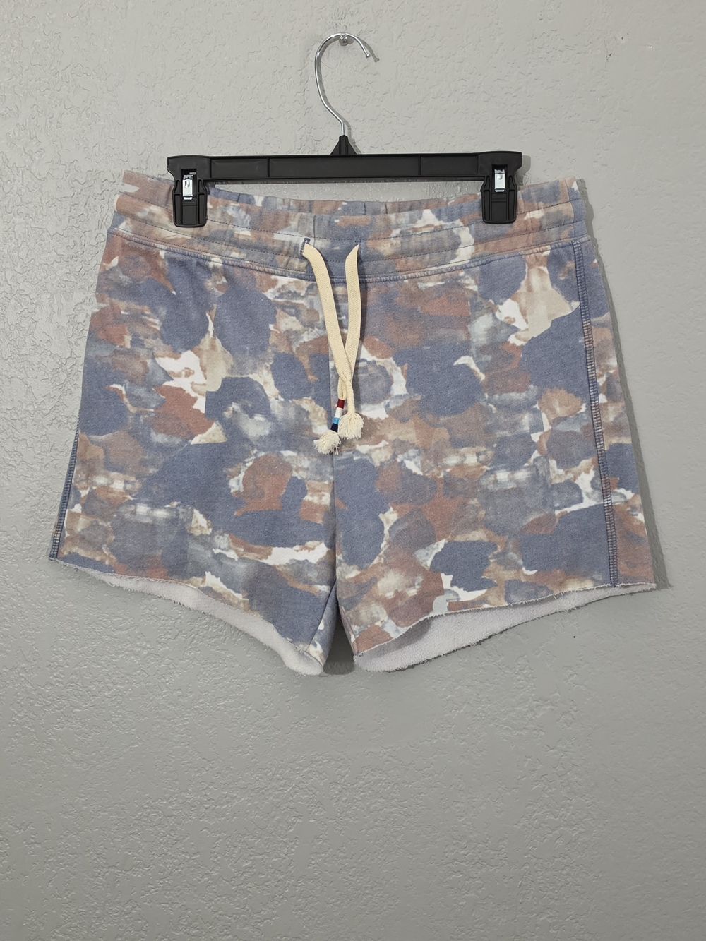 Sol Angeles Watercolor Camo Sweat Shorts Loungewear Multicolor Womens Large